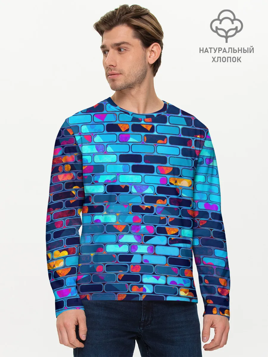 Мужской лонгслив базовый / Кирпичики.