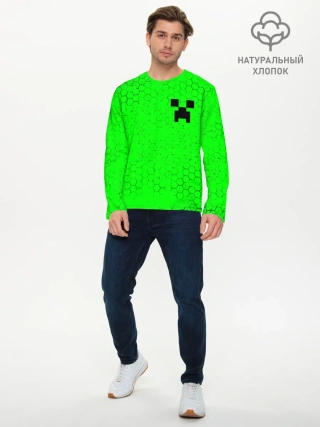 Мужской лонгслив базовый / MINECRAFT / МАЙНКРАФТ