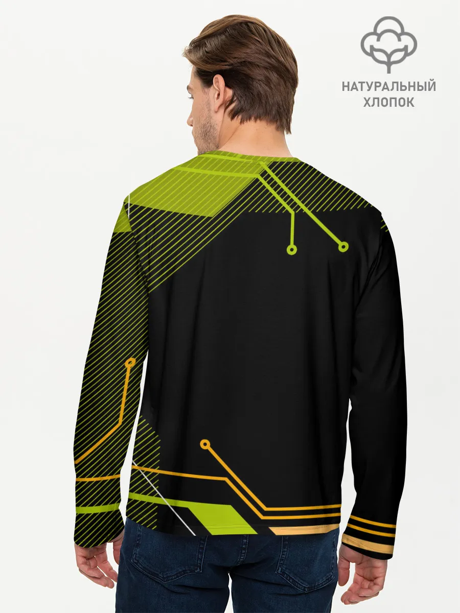 Мужской лонгслив базовый / CYBERPUNK 2077.