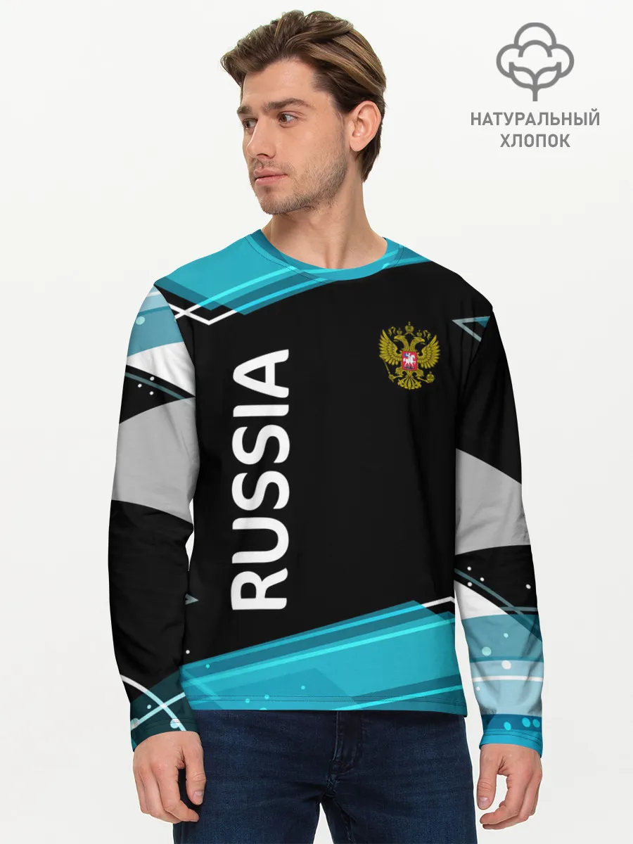 Мужской лонгслив базовый / RUSSIA.
