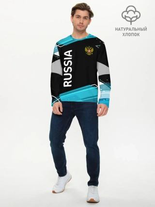 Мужской лонгслив базовый / RUSSIA.
