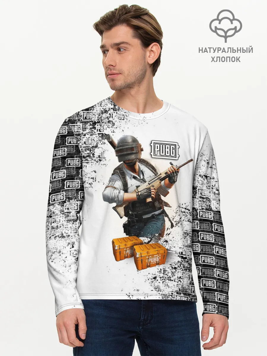 Мужской лонгслив базовый / PUBG
