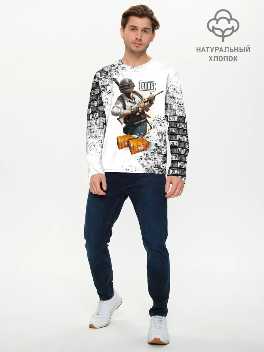 Мужской лонгслив базовый / PUBG