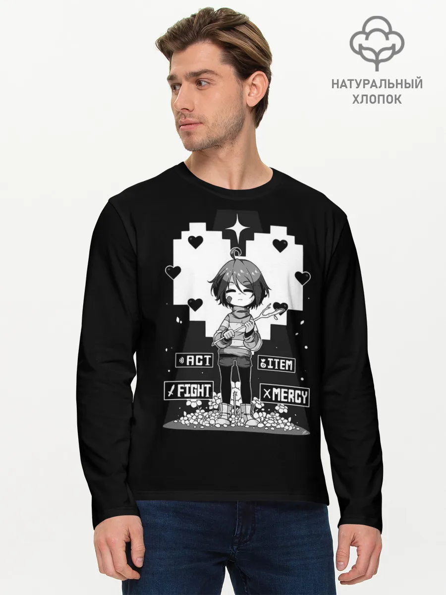 Мужской лонгслив базовый / UNDERTALE