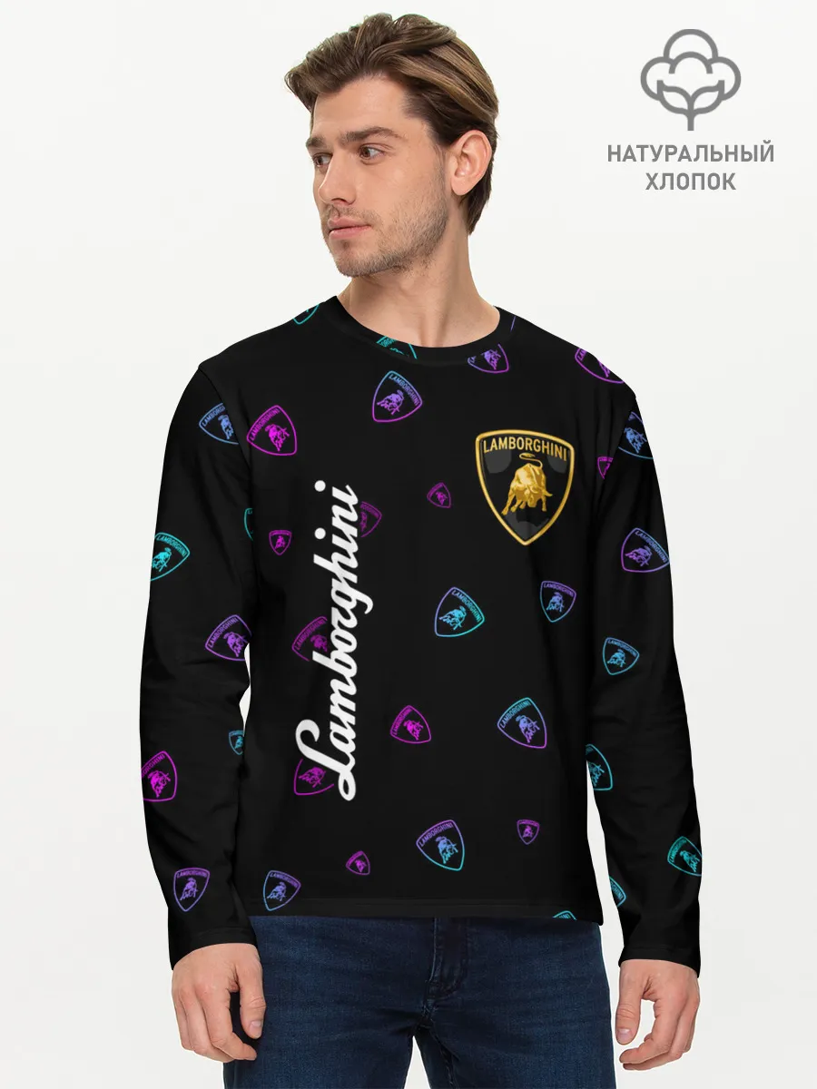 Мужской лонгслив базовый / LAMBORGHINI / Ламборгини