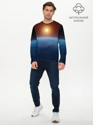 Мужской лонгслив базовый / Звезда по имени солнце