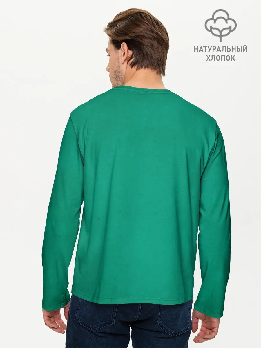 Мужской лонгслив базовый / Meow-rry Catmas