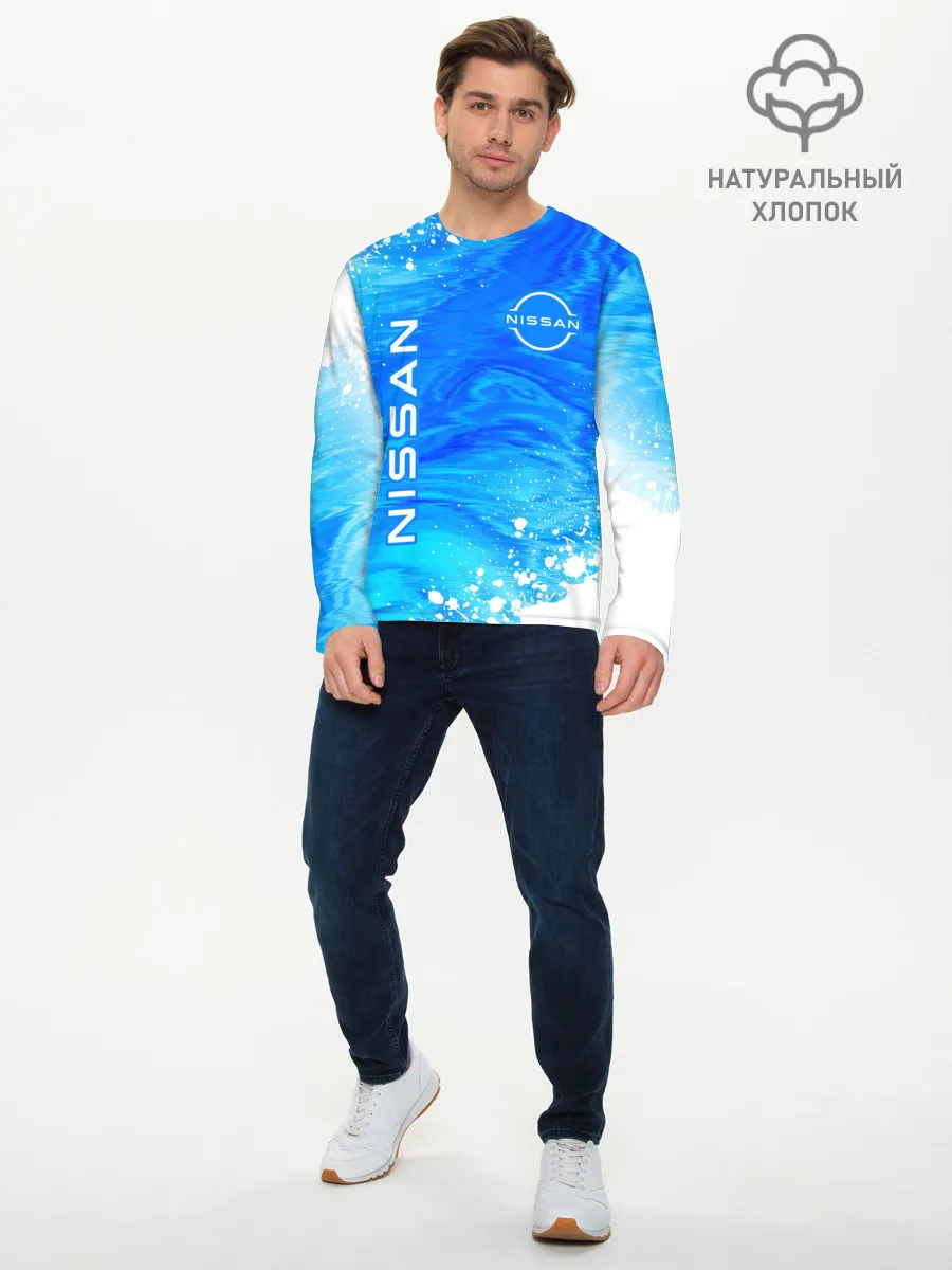 Мужской лонгслив базовый / NISSAN / Ниссан