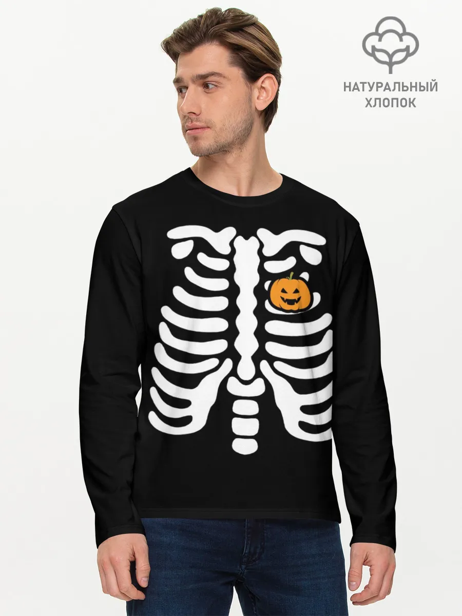 Мужской лонгслив базовый / Halloween