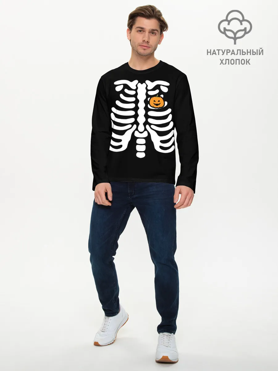 Мужской лонгслив базовый / Halloween