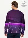 Мужской лонгслив базовый / Synthwave