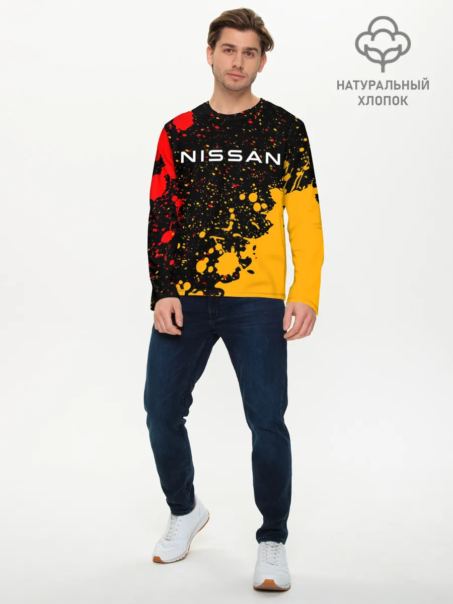 Мужской лонгслив базовый / NISSAN / Ниссан