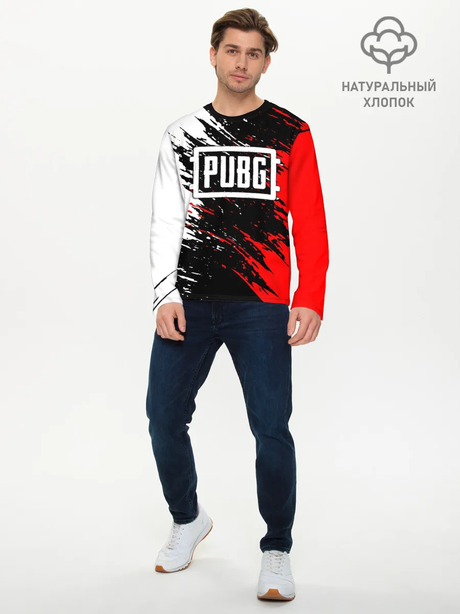 Мужской лонгслив базовый / PUBG