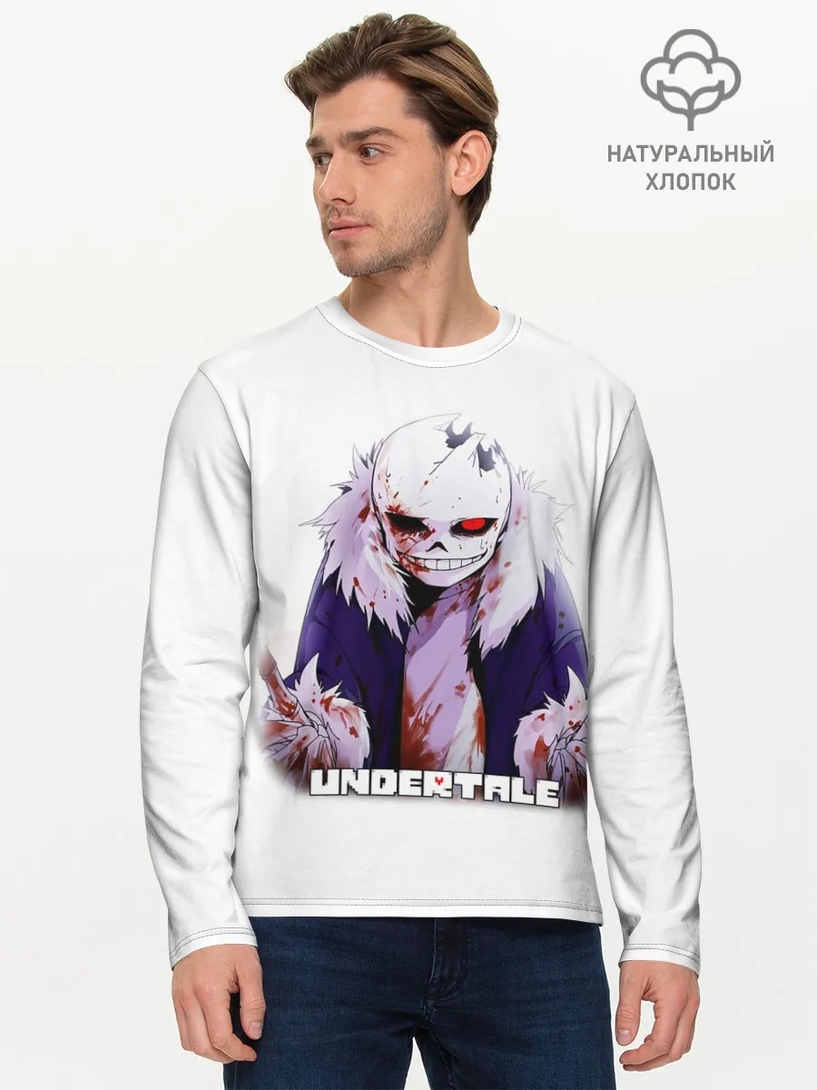Мужской лонгслив базовый / UNDERTALE
