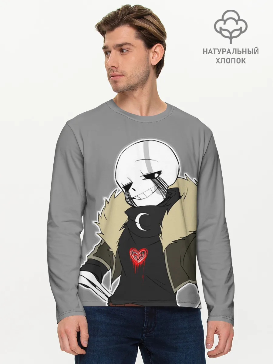 Мужской лонгслив базовый / UNDERTALE