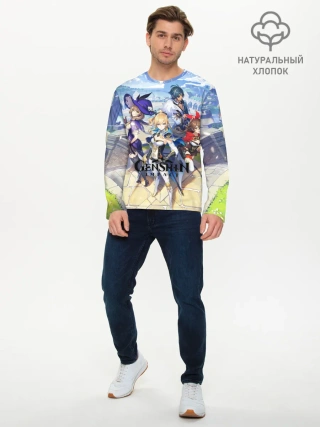 Мужской лонгслив базовый / GENSHIN IMPACT