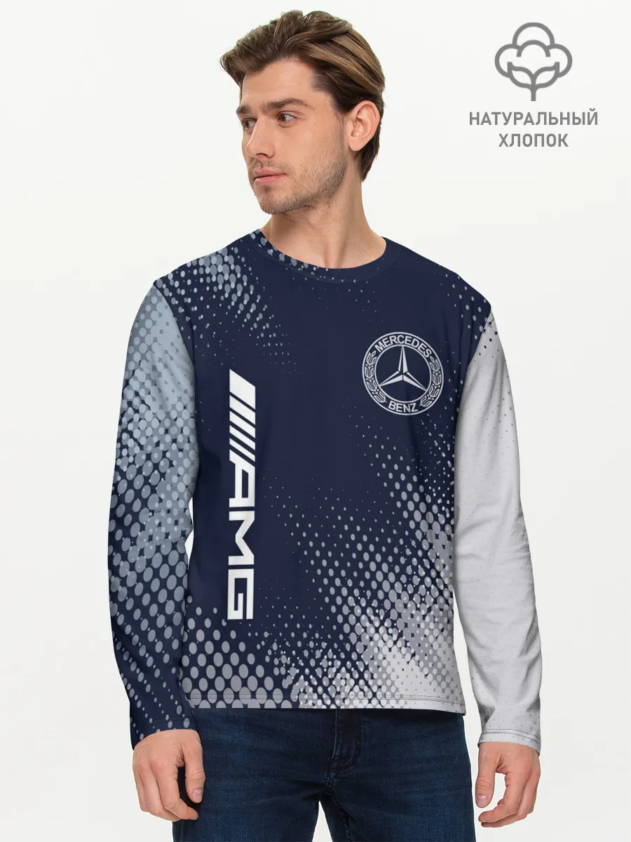 Мужской лонгслив базовый / MERCEDES / Мерседес