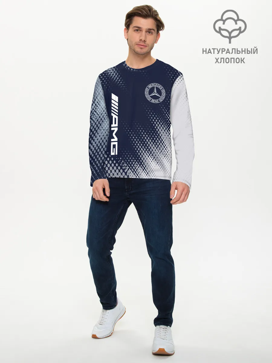 Мужской лонгслив базовый / MERCEDES / Мерседес