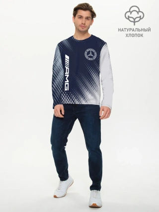 Мужской лонгслив базовый / MERCEDES / Мерседес