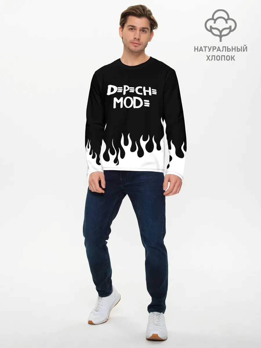 Мужской лонгслив базовый / Depeche Mode