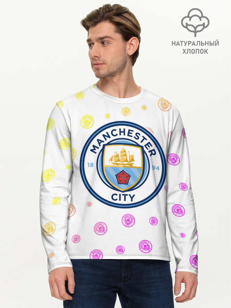 Мужской лонгслив базовый / MANCHESTER CITY Манчестер Сити