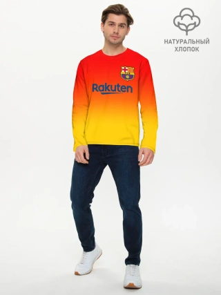 Мужской лонгслив базовый / FC BARCELONA