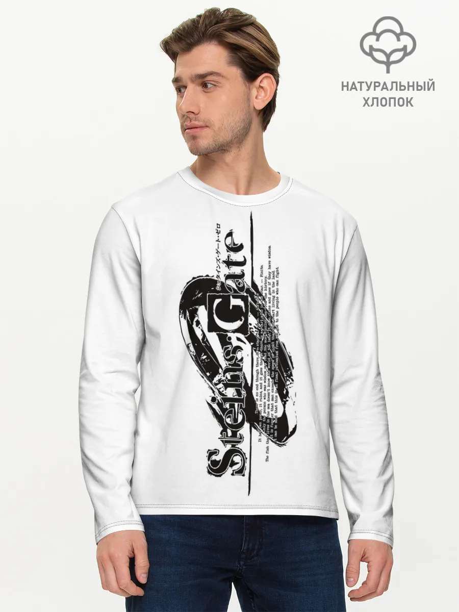 Мужской лонгслив базовый / Врата Штейна / Steins Gate