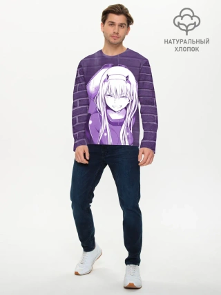 Мужской лонгслив базовый / Zero Two brickwall