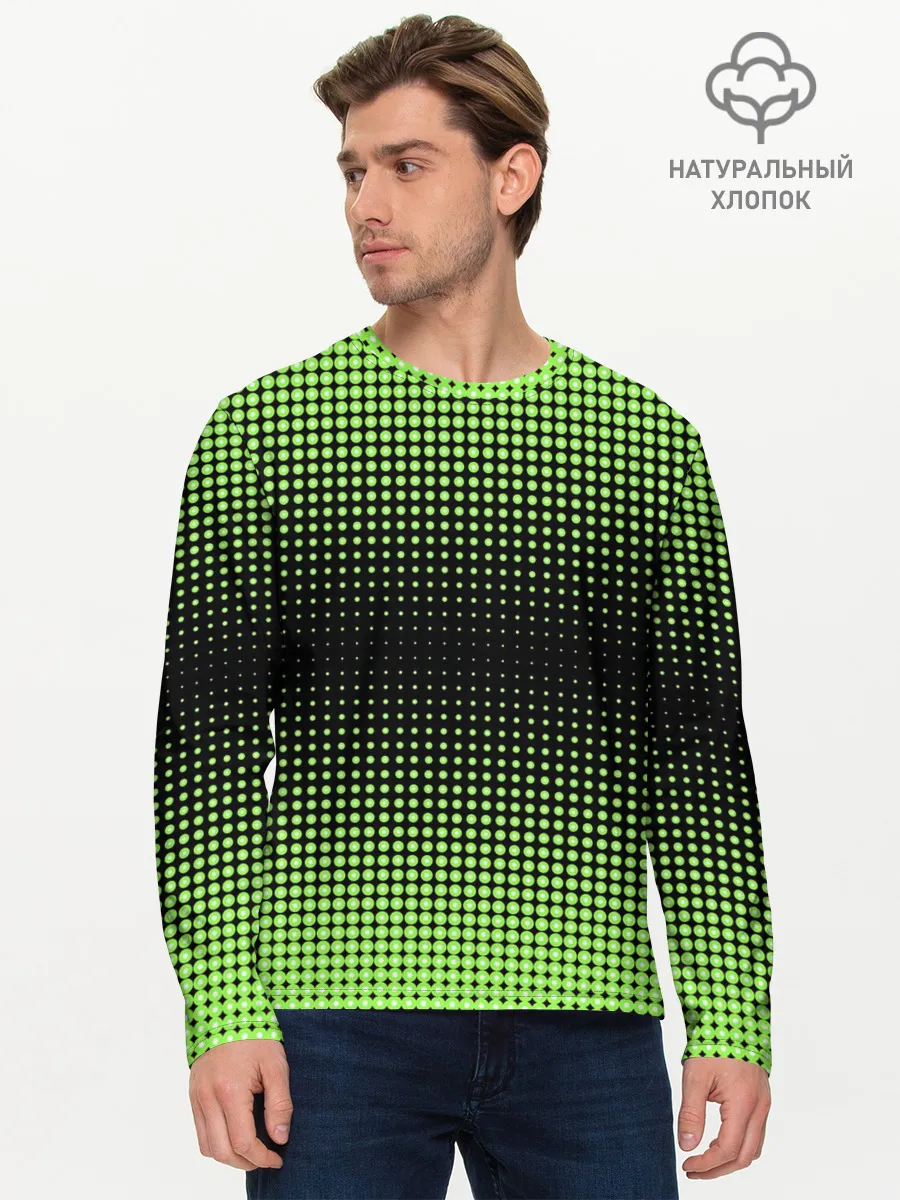 Мужской лонгслив базовый / Симметрия