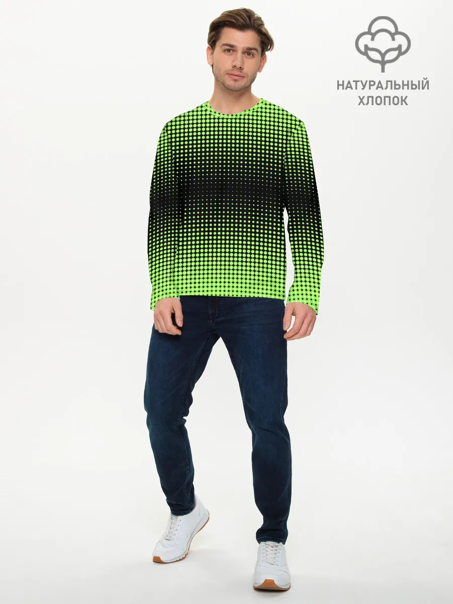 Мужской лонгслив базовый / Симметрия