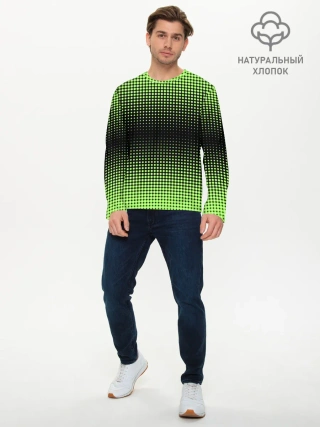 Мужской лонгслив базовый / Симметрия