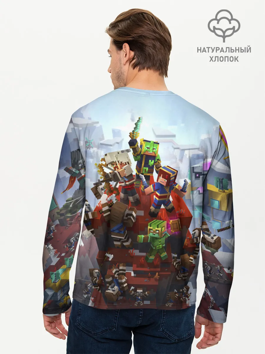 Мужской лонгслив базовый / Minecraft Dungeons