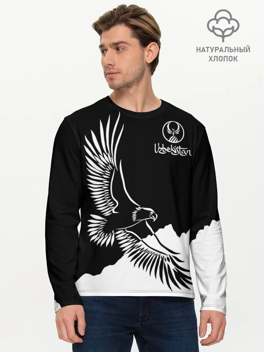 Мужской лонгслив базовый / Узбекистан