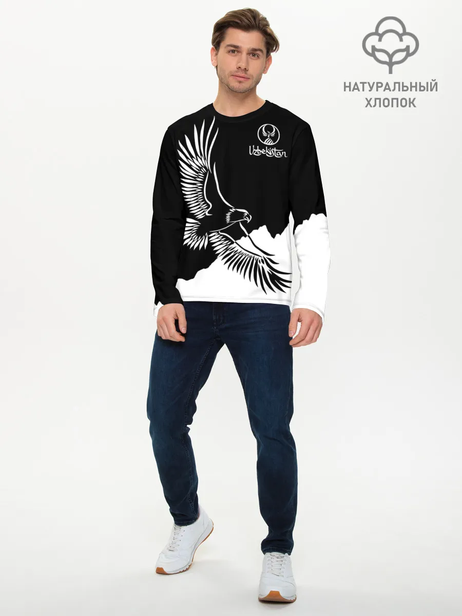 Мужской лонгслив базовый / Узбекистан