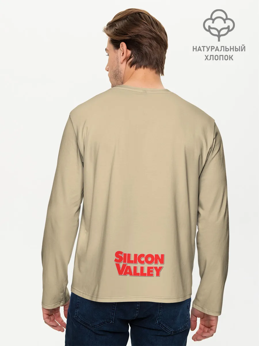 Мужской лонгслив базовый / Силиконовая долина