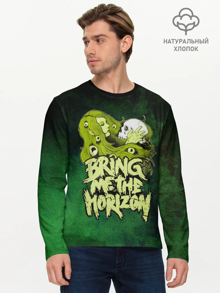 Мужской лонгслив базовый / Bring me the Horizon