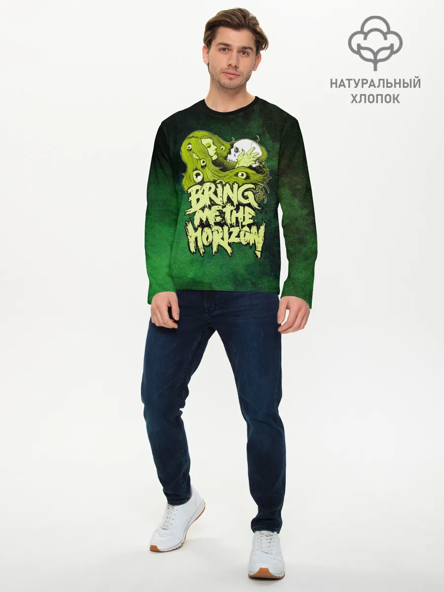 Мужской лонгслив базовый / Bring me the Horizon