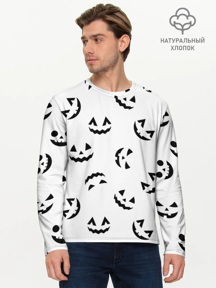 Мужской лонгслив базовый / Halloween