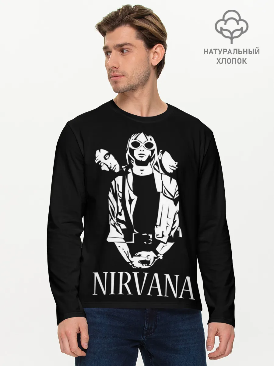 Мужской лонгслив базовый / NIRVANA