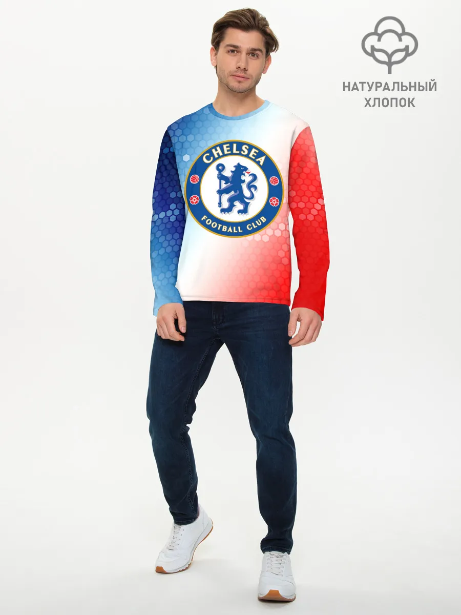 Мужской лонгслив базовый / CHELSEA F.C. / ЧЕЛСИ