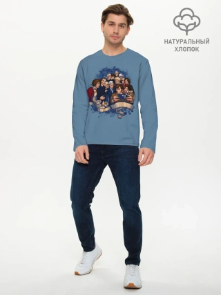 Мужской лонгслив базовый / 13 докторов кто