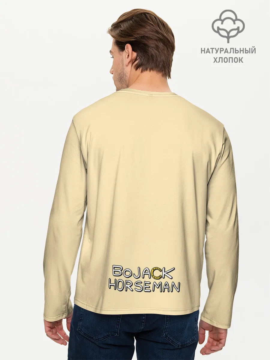 Мужской лонгслив базовый / Конь БоДжек
