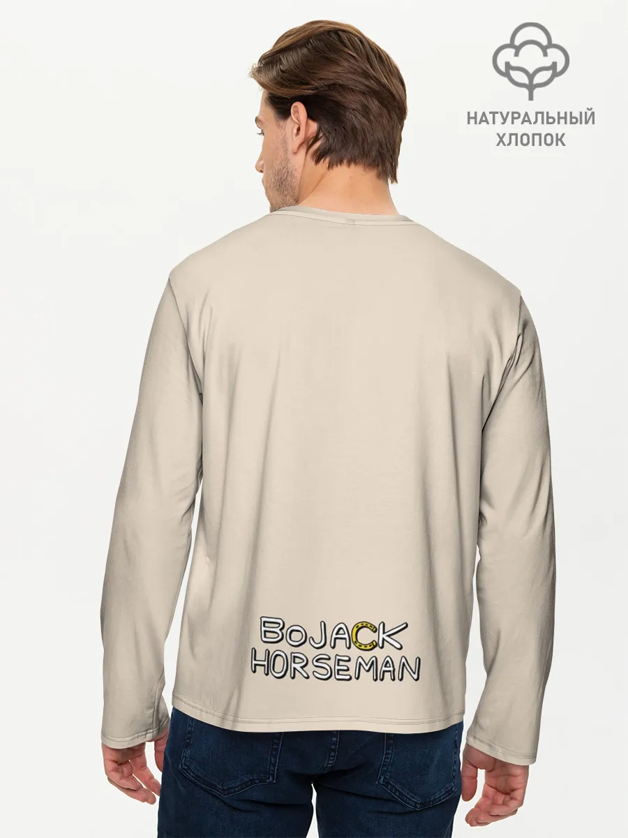 Мужской лонгслив базовый / Конь БоДжек