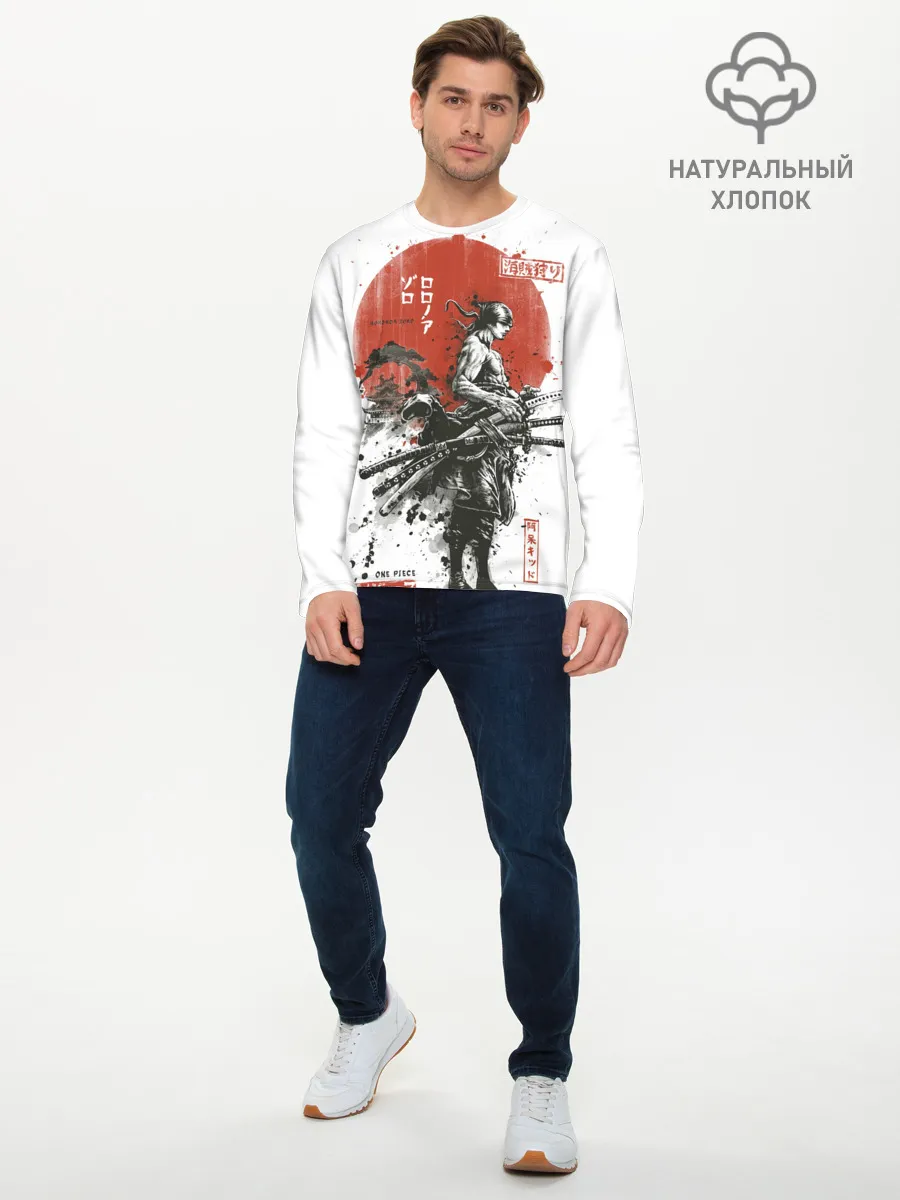 Мужской лонгслив базовый / ONE PIECE ZORO Roronoa SAMURAI