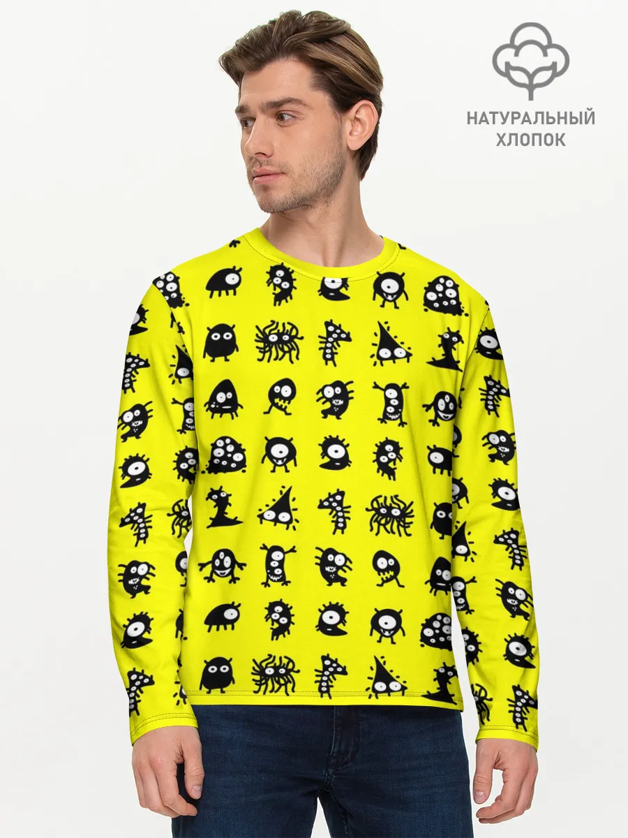 Мужской лонгслив базовый / монстры