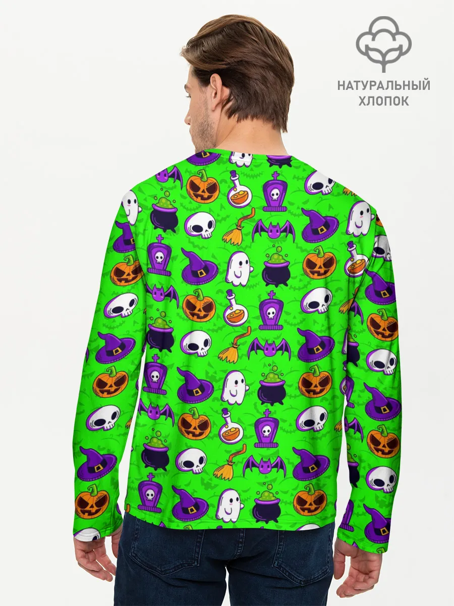 Мужской лонгслив базовый / HALLOWEEN