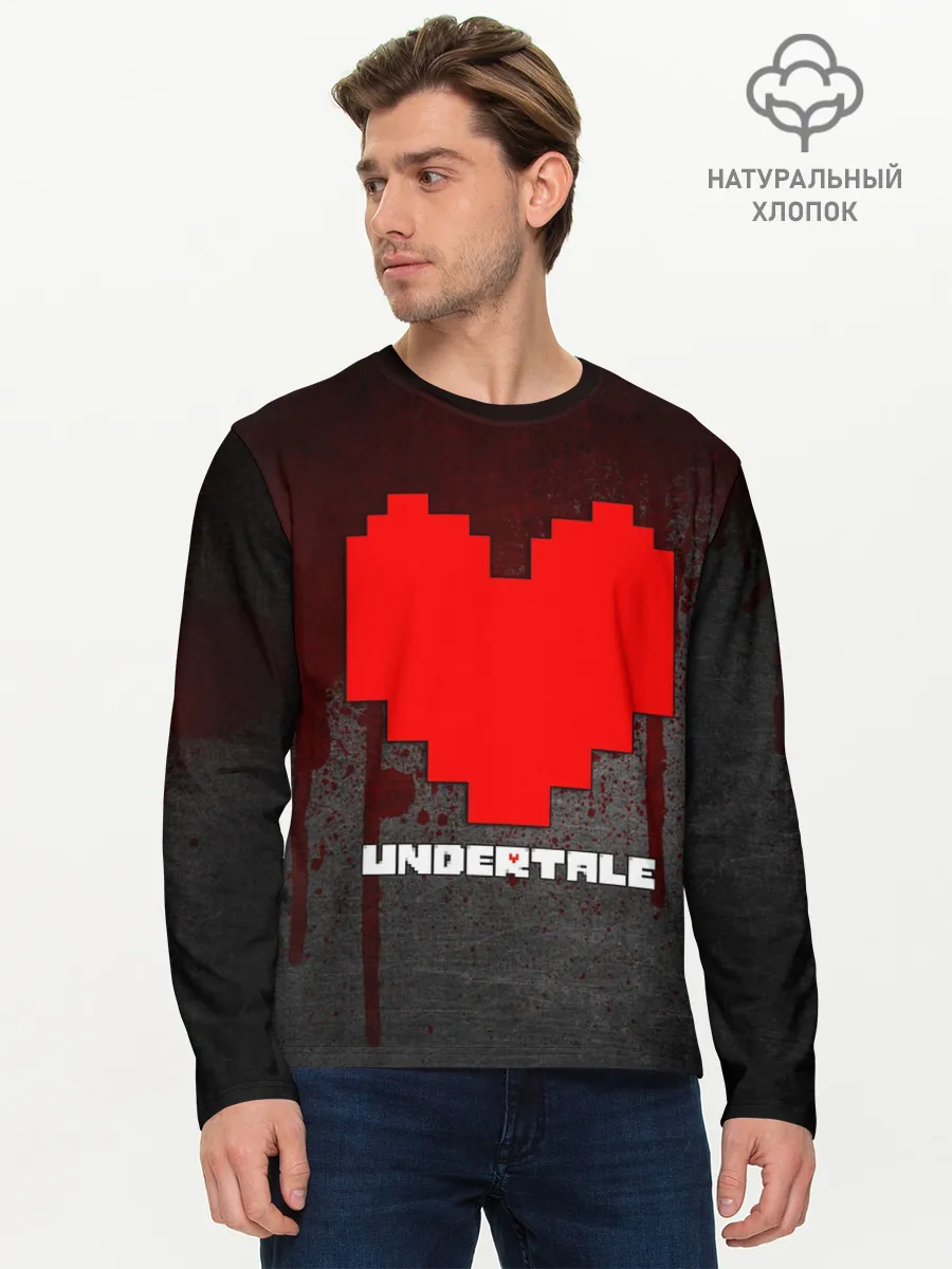 Мужской лонгслив базовый / UNDERTALE