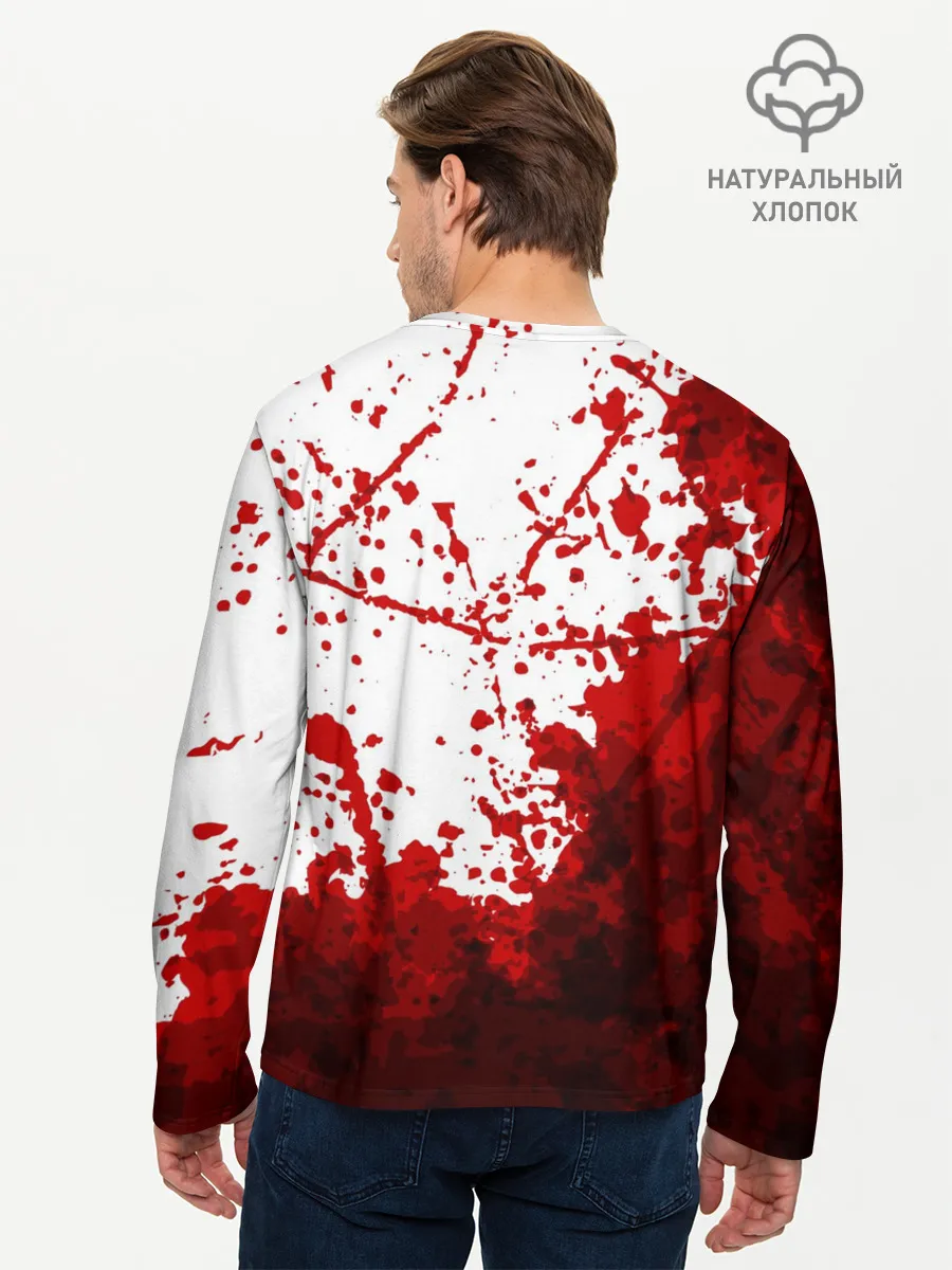 Мужской лонгслив базовый / HALLOWEEN BLOOD