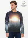 Мужской лонгслив базовый / Космос