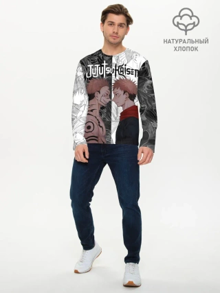 Мужской лонгслив базовый / Jujutsu Kaisen Сукуна х Юдзи